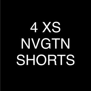 4 XS NVGTN shorts for